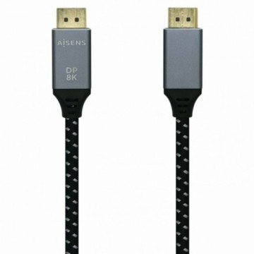 HDMI Kabelis Aisens Melns Melns/Pelēks 2 m