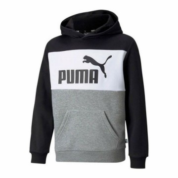 Children’s Hoodie Puma ESS+ Colorblock Hoodie Black