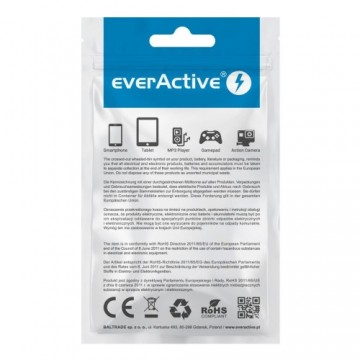 everActive cable USB Lightning 1m - Black, silicone, quick charge, 2,4A - CBS-1IB