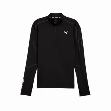 Толстовка без капюшона мужская Puma Flex 1/4 Zip Чёрный